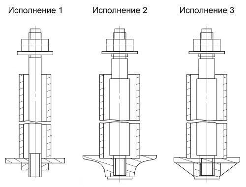 Болты съемные тип 4 исполнение 3